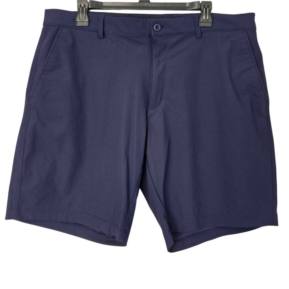 Greg Norman Navy Performance Golf Shorts 4‑Way Stretch Moisture‑Wicking Size 36